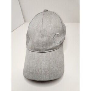 Aldi Hat Cap Strap Back Gray Smile Face Grocery Logo OSFM